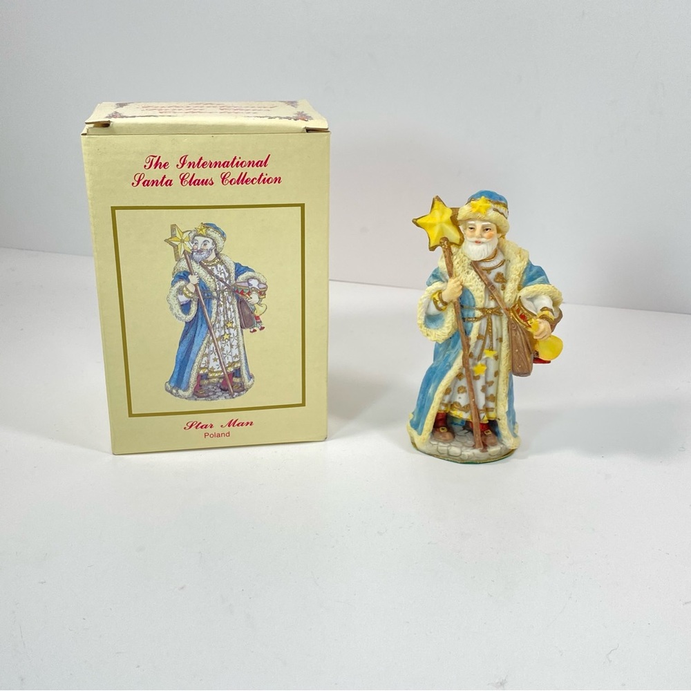 International Santa Claus Star Man Poland Toys Figurine Christmas 1992